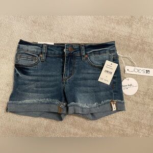 Girls denim jean shorts. Joe's. Size 6X, new with tags